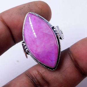 Bague de déclaration classique en pierre de lune rose bague de fiançailles ou cadeau d'anniversaire en argent sterling fin pour elle pour les mariages - Product Image 6