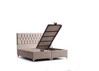 Lit King Size simple et Double, tissu de rangement de styliste, hôtel moderne, lit King-Size complet, pas cher