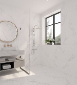 Carrelage en porcelaine finition mate en marbre blanc de haute qualité Carrelage de sol mural fonction brique réfractaire d'usine vietnamienne pour le salon - Product Image 2