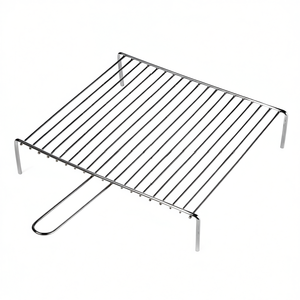 Parrilla Redonda de Acero Cromado Pulido de Alta Resistencia para Barbacoa, 40x35cm, 00740 - Product Image 2