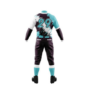 Ensemble de maillots de baseball OEM, vêtements de sport en sergé respirant, uniformes, t-shirts de frappe pour vêtements de baseball, uniformes de baseball - Product Image 2