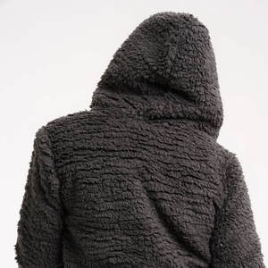 Ropa de calle de alta calidad para mujer, bordado de lujo, Sherpa Fleece 500GSM, Sherpa en blanco de gran tamaño, sudaderas con capucha personalizadas para mujer para niñas - Product Image 3