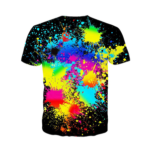 New Trendy Pant Splashes Camisetas para hombres Poliéster Spandex Totalmente sublimadas Camisetas transpirables - Product Image 3
