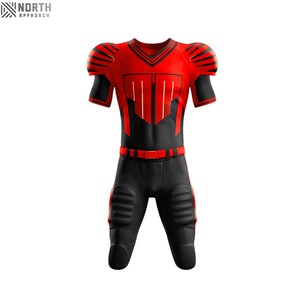 Uniforme de entrenamiento de fútbol americano transpirable de manga corta personalizable, kits de fútbol de alta calidad, uniforme de fútbol para hombre - Product Image 2