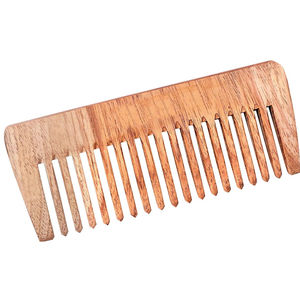 Peine de madera de estilo nuevo para salón, cepillo de pelo superior con acabado natural - Product Image 1