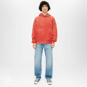 2025 nuevo fabricante de alta calidad 100% algodón francés Terry Vintage Sudadera con capucha personalizar la mejor calidad lavado ácido Sudadera con capucha para Unisex - Product Image 5