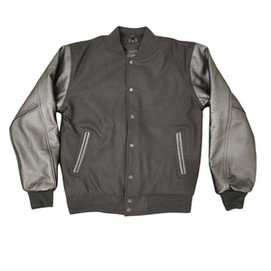 Vestes Letterman avec manches en cuir universitaire en laine Saison d'hiver avec écusson personnalisé Fabrication professionnelle au Pakistan - Product Image 1