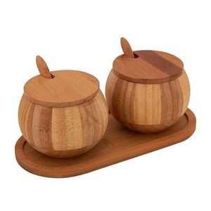 Pot à épices en bois de qualité supérieure avec finition lisse et design durable - Product Image 3