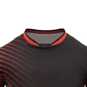 Ensemble d'uniformes de rugby personnalisés à manches courtes, grande taille, couleur au choix, 100 % polyester, avec logo en tissu à transfert thermique - Product Image 4