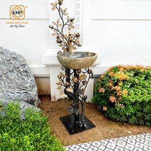 Évier en fer forgé fabriqué au Vietnam, design durable en acier inoxydable pour villa de luxe, restaurant et salle de bain d'hôtel. - Product Image 1