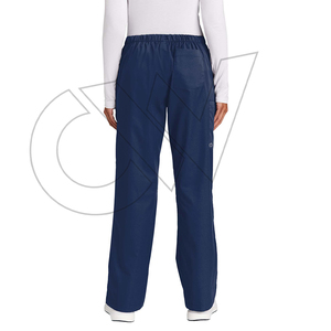 Pantalones Acampanados de Cintura Alta Tallas Grandes de EE. UU. Lisos Ecológicos de Spandex/Poliéster Sin Costuras Transpirables de Secado Rápido Antibacterianos con Detalle Trenzado - Product Image 2