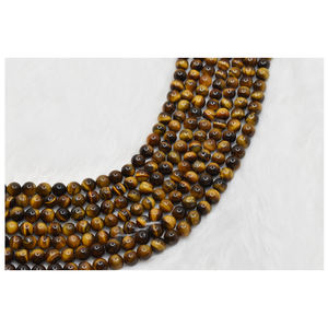 Venta Directa de Fábrica, Diseño Moderno, Piedras Sueltas de Ojo de Tigre Natural Brillante AAA de 16 mm para la Fabricación de Joyas en India - Product Image 1