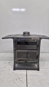 Estufa de Leña Portátil Dorello de Aluminio Fundido con Doble Compartimento de Horno y Estantes Laterales para Uso en Villas - Product Image 2