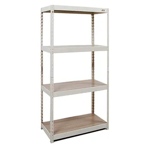 Estante de madera multiusos para el hogar, estantería de exhibición para almacenamiento, muebles de sala de estar, estantes apilables y estantes de cocina, de hierro - Product Image 1