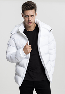 Vestes matelassées en duvet personnalisées Manteau à capuche élégant de haute qualité avec un bon tissu tricoté à coudre - Product Image 6