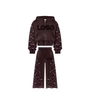 Conjuntos Deportivos Cómodos para Hombre con Pedrería, 100% Algodón, Primavera, Color Sólido, Ecológicos, con Precio Directo de Fábrica - Product Image 3