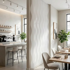Persianas Verticales Onduladas Personalizadas ZSTARR, Tela para Cortinas Enrollables, Paneles Verticales con Diseño <span class=keywords><strong>de</strong></span> Ondas <span class=keywords><strong>de</strong></span> Agua para Separadores <span class=keywords><strong>de</strong></span> Ambientes y Ventanas Grandes - Product Image 2