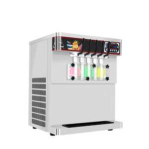 Machine à glace molle de comptoir 5 saveurs 50-55L/H en acier inoxydable, machine à desserts glacés 110V 220V ICM-390T Kolice - Product Image 2