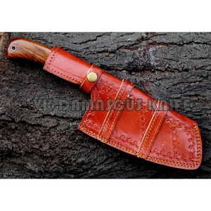 Couteau de chef personnalisé fait main en acier au carbone de 10 pouces avec étui en cuir unique, manche élégant, personnalisable, pris en charge - Product Image 6