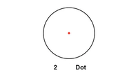 Red Win RINO 1X20 2 Dot Red Dot Super LED Haute Luminosité 12 Niveaux d'Éclairage Étanche IP67 Red Dot Scope