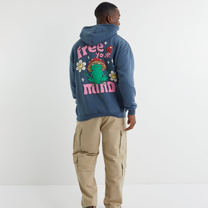 Ensemble sweats à capuche personnalisés à impression bouffante 3d surdimensionnés confortables joggers costumes Streetwear sweats à capuche en coton et laine pour hommes survêtement survêtement - Product Image 6