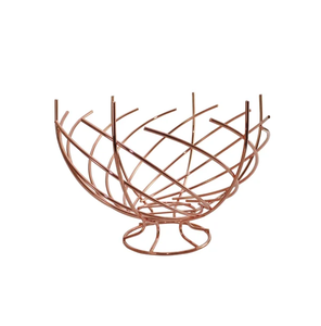 Frutero de cobre con base de madera Fiestas DE BODA decorativas a precio al por mayor para forma redonda y venta - Product Image 5