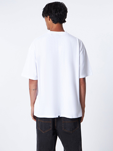 เสื้อยืดลำลองสำหรับผู้ชายแขนสั้นทรงสลิมฟิตสีเรียบทำจากผ้าถักโพลีเอสเตอร์/ คอตตอน - Product Image 2