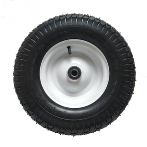 Roues à roulettes pneumatiques en acier et caoutchouc à haute résistance, très vendues, 16''x6.50-8-3, garantie 3 ans, dimensions - Product Image 1