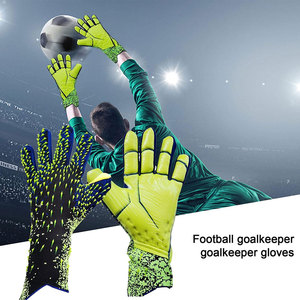 Venta al por mayor guantes profesionales de portero de dedo completo cuero transpirable diseño antideslizante alta calidad tamaño personalizable Unisex - Product Image 6