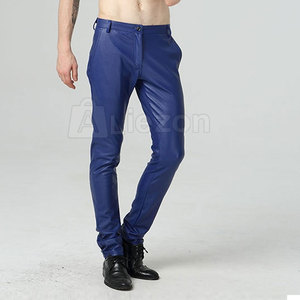 Pantalon en cuir pour hommes de qualité supérieure de nouveau style vente directe d'usine pantalon en cuir pour hommes fabriquée au Pakistan - Product Image 4