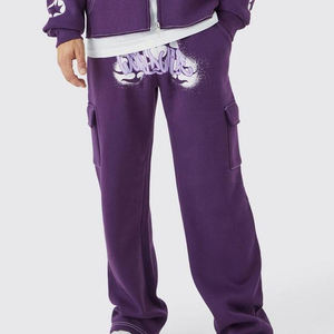 Streetwear d'hiver de luxe pour hommes nouveau Design solide sweat à capuche en coton épais pantalon imprimé survêtements respirants pour adultes hiver nouveau - Product Image 2