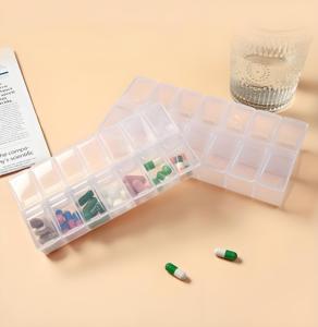 กล่องเก็บยาพลาสติก7วันกล่องยารายสัปดาห์สำหรับการจัดการยาที่มีประสิทธิภาพ - Product Image 1