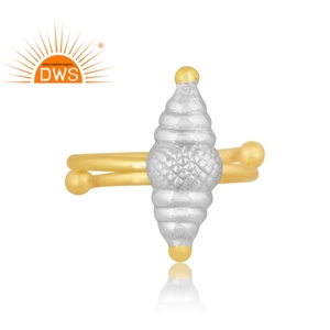 Latest Handmade Design 18K Gold Plated <b>Conch</b> Design Stackable <b>Ring</b> Demi Fine Jewelry Manufacturer - Product Image 2