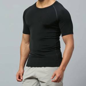 T-shirt de sport OEM pour hommes, qualité supérieure, séchage rapide, streetwear, 100% coton, coupe ajustée, respirant et anti-transpiration pour garçons - Product Image 3