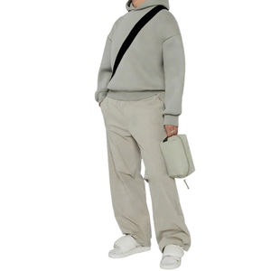 Sweat-shirt à capuche en molleton de coton de qualité supérieure en gros, lourd, à épaules tombantes, streetwear, pour hommes - Product Image 2