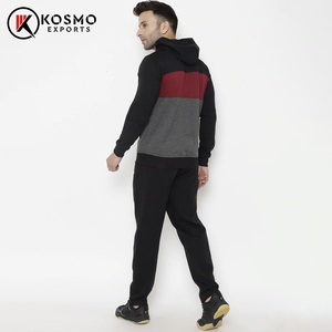 เสื้อแจ็กเก็ตลำลอง2ชิ้นสำหรับผู้ชายไซส์ XL มีซิปรูดแขนยาวผ้าฟลีซชุดกีฬาระบายอากาศได้ดีมีโลโก้ขนาดใหญ่พิเศษ - Product Image 3