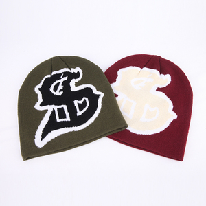 Venta al por mayor de alta calidad 100% algodón invierno tejido a mano Unisex Beanie Caps con logotipo personalizado nuevo estilo superventas a bajo precio - Product Image 3