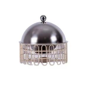 Réchauffeur de nourriture avec support en treillis métallique Casseroles de haute qualité pour servir des aliments faits à la main Hotpot en métal pour les mariages et les fêtes - Product Image 3