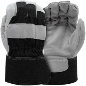 Guantes de seguridad de cuero de vaca de alto rendimiento, suaves y cómodos, resistentes a la abrasión para construcción y jardinería - Product Image 4