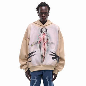 Sweat-shirt d'entraînement personnalisé pour homme, 100 % fibre de bambou, ODM, écologique, séchage rapide, décontracté, uni, teint, polaire avec logo personnalisé - Product Image 1