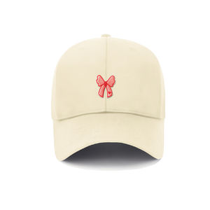 Exquisita gorra de béisbol con lazo bordado-Street Style Sporty Unisex 100% Cotton Common - Product Image 3