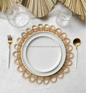 2023 nouveau napperon en rotin en osier de conception, assiette de chargeur en rotin, décor à la maison fabriqué au Vietnam - Product Image 3
