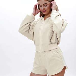 Nuevas mujeres Otoño Invierno Zip-Up Hoodie a prueba de viento cálido Casual sudadera al aire libre correr chaqueta deportiva - Product Image 4