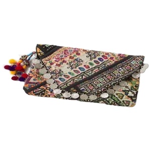 Bolso de Mano de Diseño Indio con Bordado a Mano, Unisex, con Cierre de Cremallera, Forro de Algodón y Dos Asas, Gran Venta - Product Image 1
