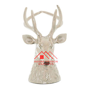 Última hoja ciervo portabotellas de vino para decoración de fiesta de cerveza de alta calidad Metal aluminio ciervo portabotellas para boda - Product Image 1