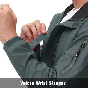 Men's Lightweight Rain Jackets Water-Resistant Hooded Windproof Waterproof for Running Cycling Hiking Outdoor Activities - Product Image 5