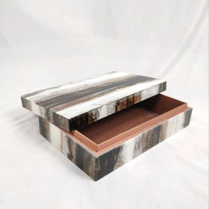 Beautifully Crafted Eco-Friendly Rectangle <b>MDF</b> Polished Handmade Inlay <b>Box</b> Modern European Design Customizable Size Color - Product Image 1