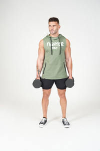 Sudadera con capucha de estilo informal para deportes de otoño 100% de algodón para hombre, tallas europeas y americanas personalizables, logotipo bordado, diseño liso de punto - Product Image 5