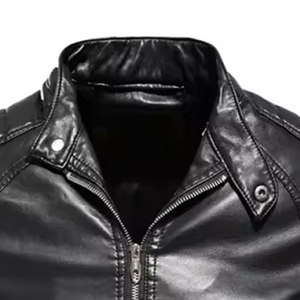 Veste en cuir de motard au meilleur design pour hommes, veste en cuir de mouton personnalisée pour hommes, veste en cuir matelassée pour hommes - Product Image 4