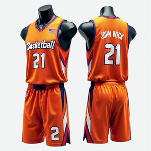 ชุดกีฬาบาสเก็ตบอลสำหรับผู้ชายชุดเครื่องแบบแห้งเร็วระบายอากาศได้ดี - Product Image 3